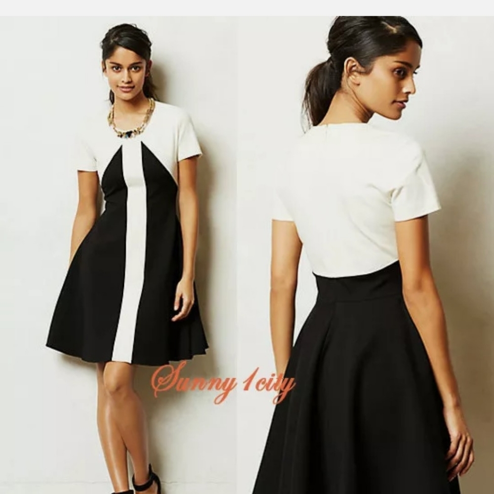 Anthro Colorblocked Ponte Dress Marc Bouwer